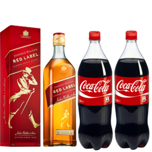 RED LABEL 0,70L & 2 (DEUX) COCA 1L5