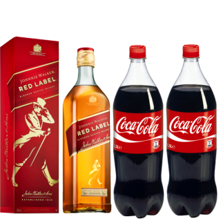 RED LABEL 0,70L & 2 (DEUX) COCA 1L5