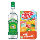 RHUM CHARRETTE 1L 49˚ & DIEGO MULTIVITAMINE 1L