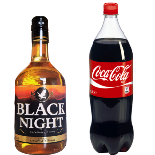 BLACK NIGHT 0,70L & COCA 1L5