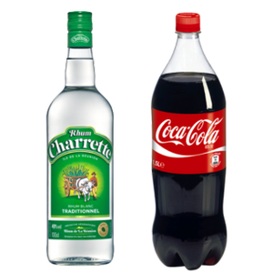 RHUM CHARRETTE 1L 49˚ & COCA COLA 1L5