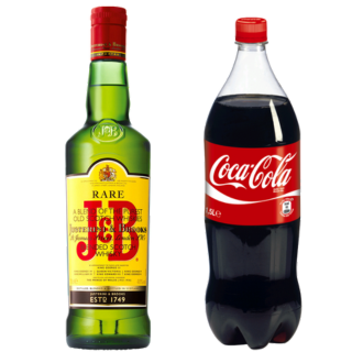 J&B BLENDED SCOTCH WHISKY 0,70L  & COCA 1L5