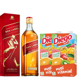 RED LABEL 0,70L & 2 (DEUX) DIEGO MULTIVITAMINE 1L